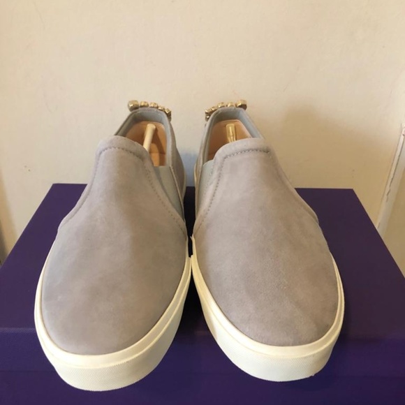 Stuart Weitzman Harlow Grey Fashion Sneakers 7.5M - Picture 6 of 8